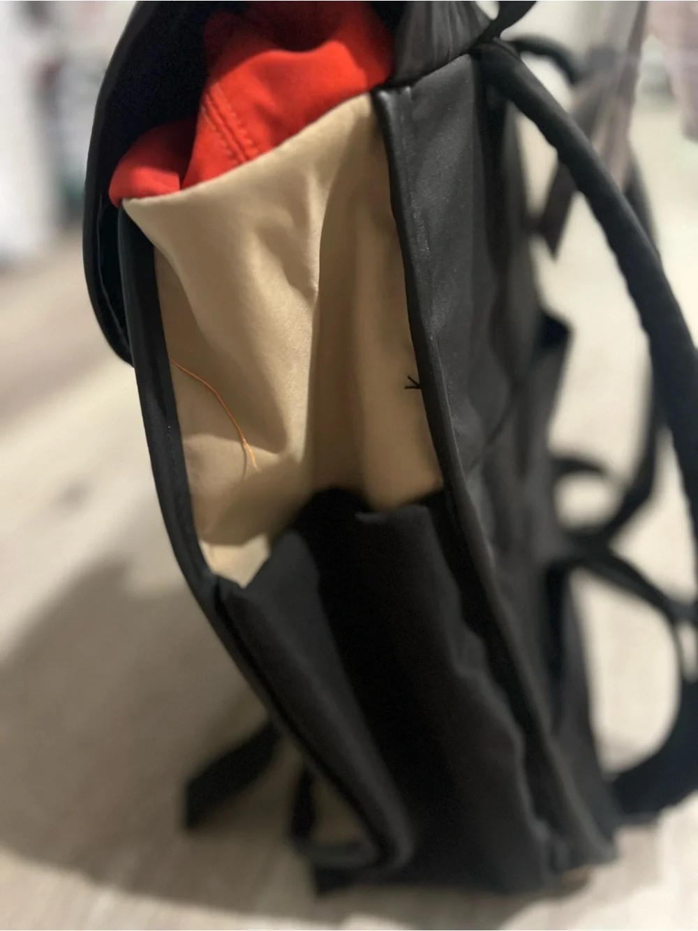Joan & David Black and Tan 18 inch workbook Backpack